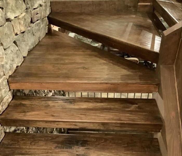 wooden stairs 
