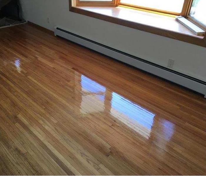 Glossy hardwood floors